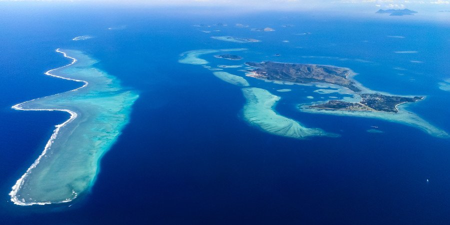 Vista aerea sulle Fiji